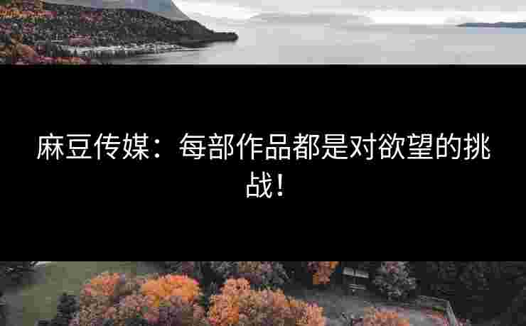 麻豆传媒：每部作品都是对欲望的挑战！